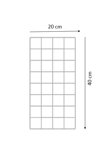 Ref.174-Tela aramada 0,20x0,40m