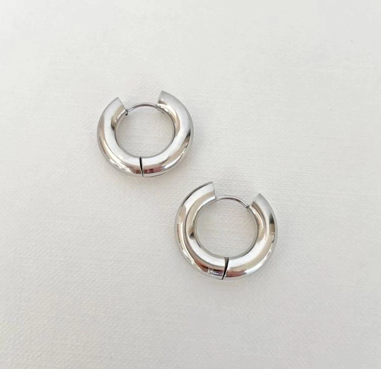 Argollas Hoops N° 4 PLATA
