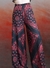Palazzo Paisley negro y rojo