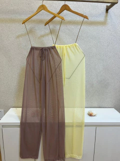 Pantalona tule- amarelo manteiga - comprar online