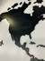 Mapa negro con paises y divisiones politicas - comprar online