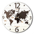 Reloj de pared Circular Mundial Negro - comprar online