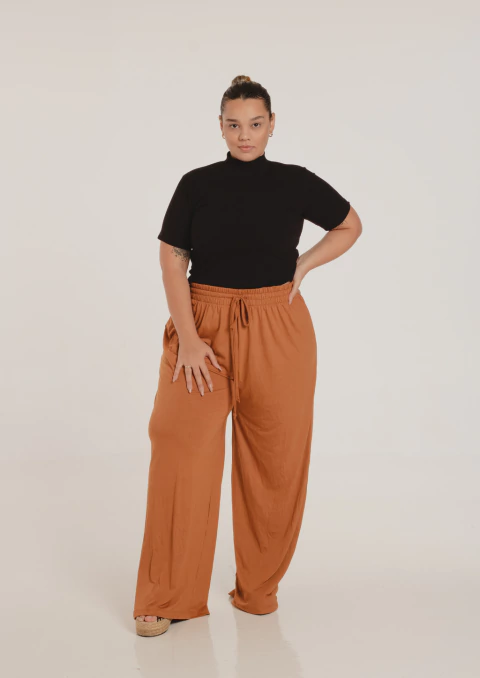 Pantalona Leveza Caramelo Sem fenda - comprar online