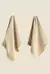 Toallas de cocina Oporto Mostaza set x 2