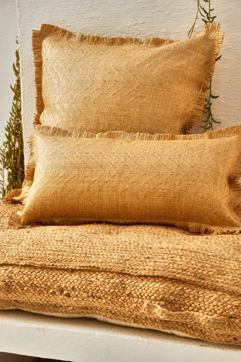 Funda de Almohadón para exterior rectangular Pantai Natural - comprar online