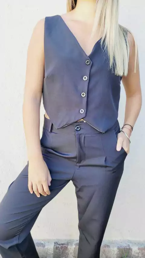 Pantalón Sastrero Negro