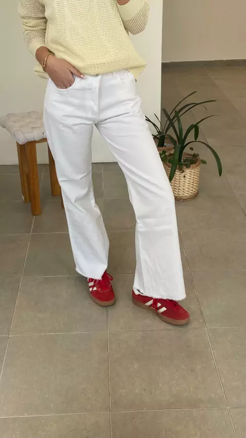Jeans Wide White