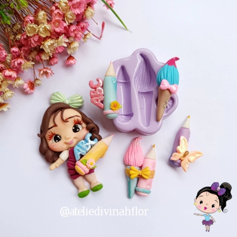 DF0457MD Molde Pincel e Lápis