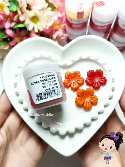 Corante para Biscuit Saramanil Tangerina 7G