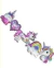 GLOBO METALIZADO GUIRNALDA HAPPY BIRTHDAY UNICORNIO 75X35CM
