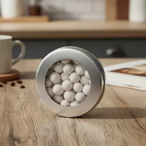 Lata doble Pastillera 100 grs con VISOR ideal perlas - comprar online