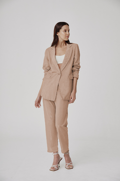 ART 2423 BLAZER CON HILADOS DE LUREX .CAMEL