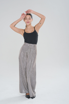 ART 2667 PANTALÓN PALAZZO HILADO DE LUREX PELTRE en internet