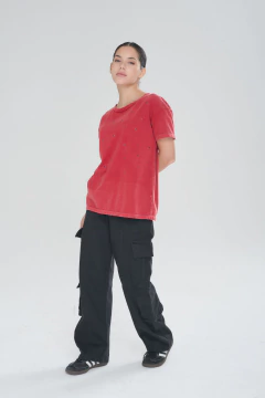 ART 2595 REMERON PRE LAVADO FULL TACHAS ROJO en internet