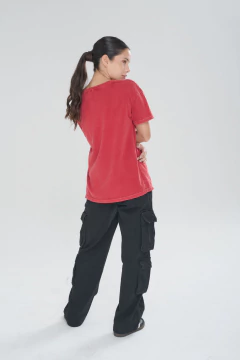 ART 2595 REMERON PRE LAVADO FULL TACHAS ROJO - Rock & Stories