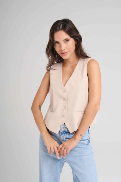 ART 2733 CHALECO SASTRERO NATURAL