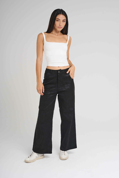 ART 2631 PANTALON GABARDINA FOIL NEGRO - tienda online