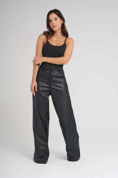 ART 2314 PANTALON ECO PALAZZO NEGRO - Rock & Stories
