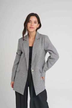 ART 2747 BLAZER DE PAÑO FINO ESCOCÉS en internet