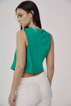 CHALECO CUERINA VERDE - comprar online