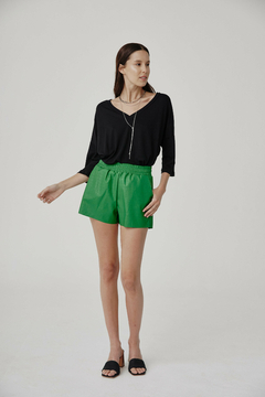 SHORT CROCO VERDE