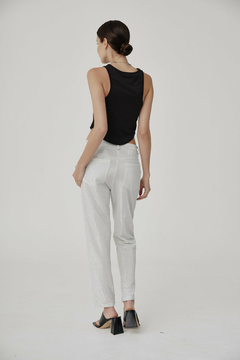 PANTALON SASTRERO LUREX BLANCO - comprar online