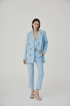 PANTALON LINO SASTRERO CELESTE en internet