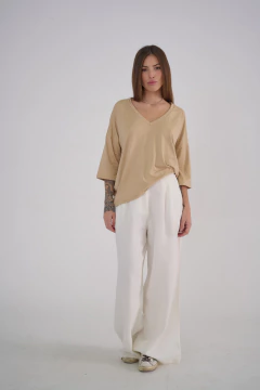 ART 2581 REMERON SIMIL GAMUZA MULTITACHITAS BEIGE - comprar online