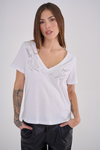 ART 2567 REMERA MULTIRAYOS DE JERSEY BLANCA