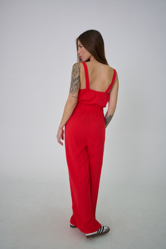 ART 2424 MONO SIMIL LINO CON CINTURA ELASTIZADA - tienda online
