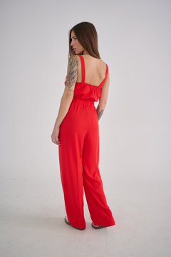 ART 2424 MONO SIMIL LINO CON CINTURA ELASTIZADA - comprar online