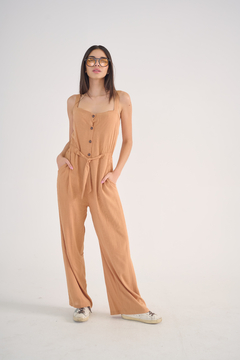ART 2424 MONO SIMIL LINO CON CINTURA ELASTIZADA - comprar online