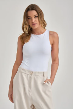 ART 2774 BODY LYCRA LISO BLANCO - comprar online