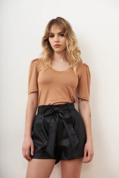 REMERA MANGA PRINCESA CUELLO REDONDO