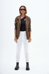 BLAZER ECO CUERO CHOCOLATE