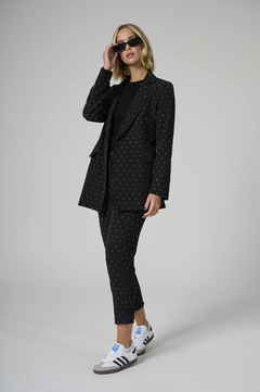 ART 2554 PANTALON CREPPE SASTRERO RECTO MULTITACHITAS - comprar online