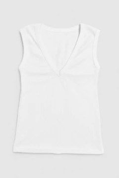 ART 2816 MUSCULOSA DE MORLEY CUELLO V CRUDO en internet