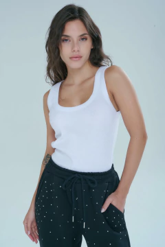 ART 2849 MUSCULOSA CUELLO REDONDO BLANCO