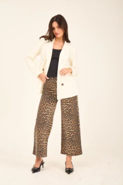 ART 2745 PANTA ANIMAL PRINT GABARDINA - Rock & Stories