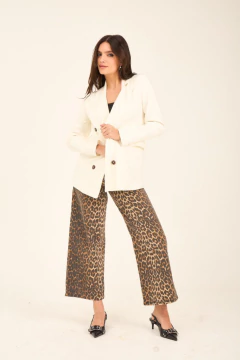 ART 2745 PANTA ANIMAL PRINT GABARDINA en internet