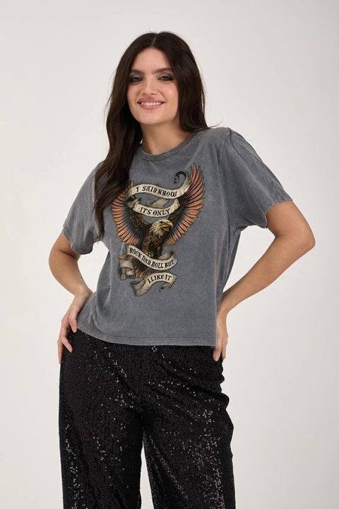 ART 2877 REMERA AGUILA ROCK