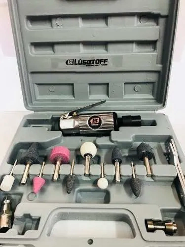Amoladora Recta Neumatica Lusqtoff Lx-002 + Accesorios