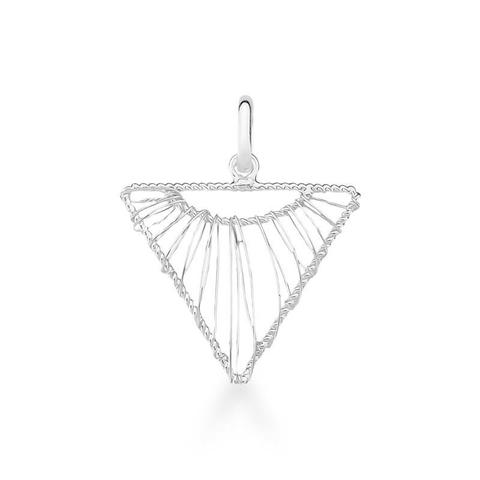 Colar Triângulo Geométrico de Prata PNG00051