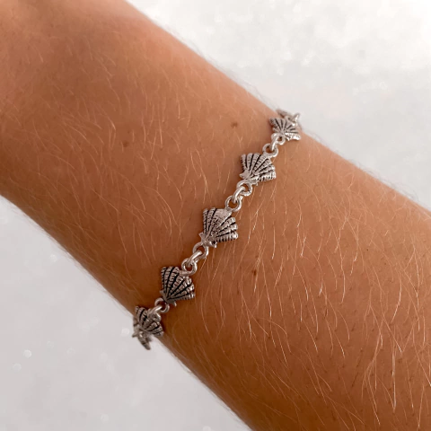 Pulseira de Prata Concha Bali UNC00075