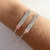 Pulseira Placa Casal de Prata - comprar online