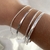 Bracelete Fio Redondo de Prata PUL00046 - Valentina's Joias