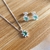 Conjunto Gota Turmalina de Prata CNJ00005 - Valentina's Joias