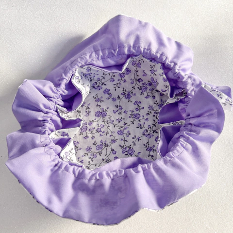 Porta Joias Artesanal de Tecido com Divisórias