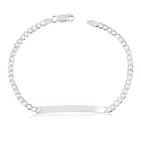 Pulseira Placa Grumet de Prata PUL00021
