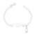 Pulseira Plaquinha Figa Infantil de Prata PUL00019